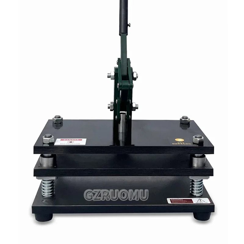 Manual Leather Die Cutting Machine - Hand Pressing Cutter with Embossing & Shapi