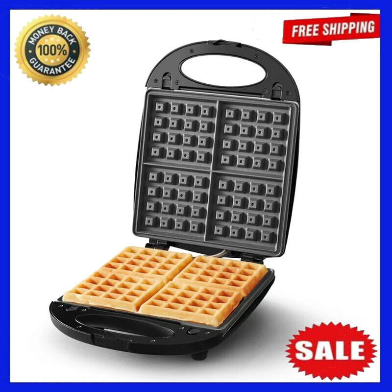 W/ Removable Plates Electric Non-stick Waffle Kitchen Us