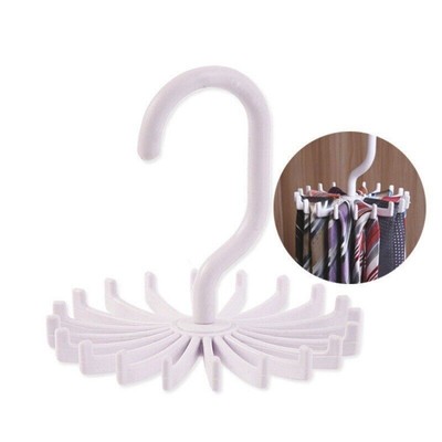 3PC Tie Hanger 360° Adjustable Hanger Scarf Belt Hook Storage Holder