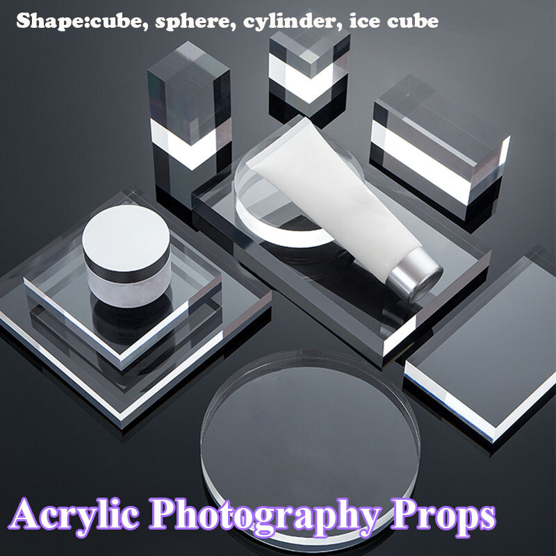 1PC Acrylic Geometry Shoot Tools Photography Props Backdrops Decor Ornaments