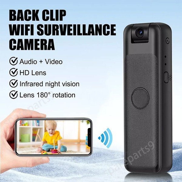 Mini WIFI 1080P Body Camera Video Recorder Clip Cam Night Vision Support 128G - Image 5