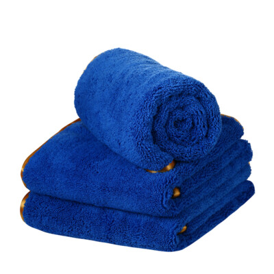 Large Microfiber Car Drying Towels Super Absorbent Scratch Free 16 ''x 24'' Blue