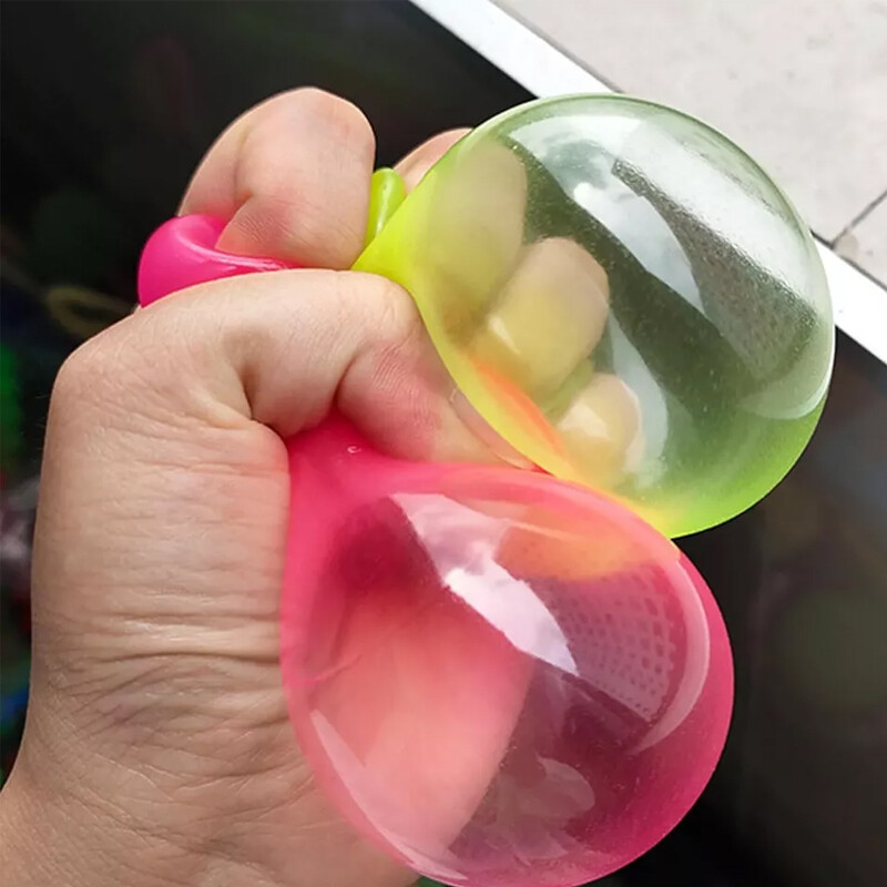 Magic Ceiling Globs 4 Stück - Klebrige Stressbälle, Leuchten Im Dunkeln, Aus Weichem Gummi, Für Kinder & Erwachsene