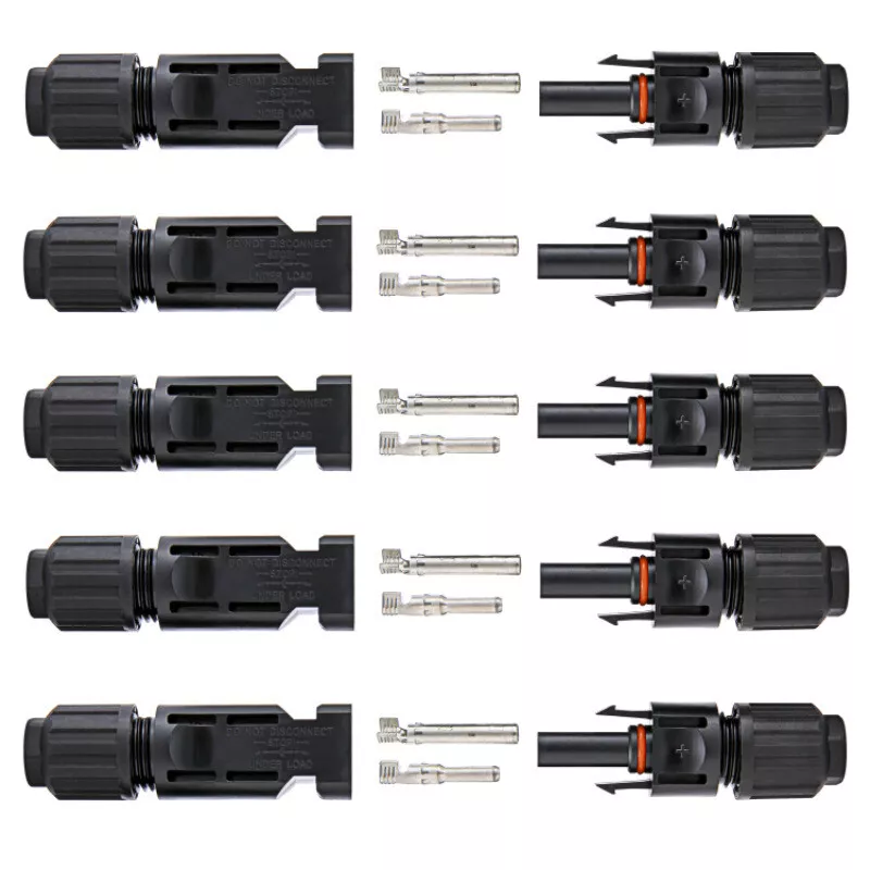10/20/50/100/200 Pairs Male Female Solar Cable Connectors For DIY Solar Panel US
