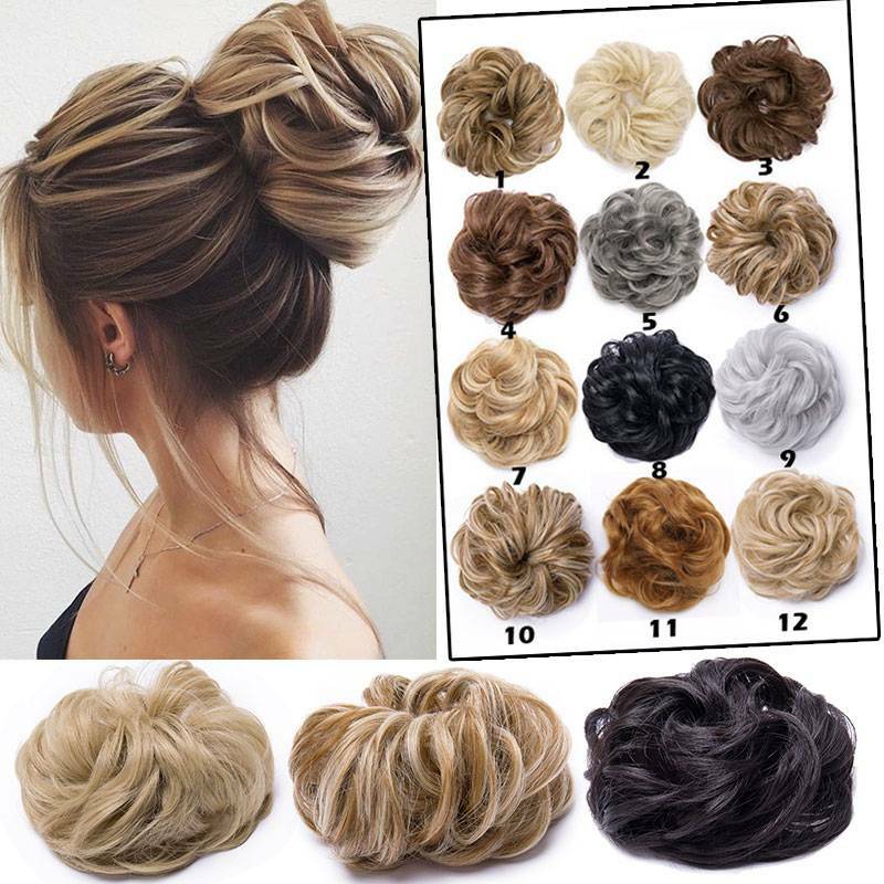 Scrunchie Dick Dutt Hepburn Haarteil Haarverlängerungen Natürlich Wrap On Updo