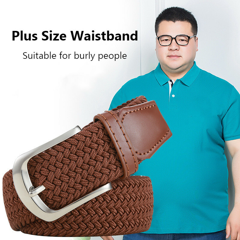 unisex-plus-size-stretch-belt-long-elastic-woven-oversize-casual-waistband