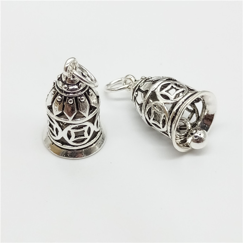 Handmade Silver Jewelry Necklace Bracelet Earrings Charm 11MM Sterling Silver Hollow Ball Bead Pendant Charm