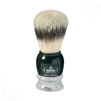 Omega Rasierpinsel reine borste 10275 mit schwarz und transparenten Acryl Griff