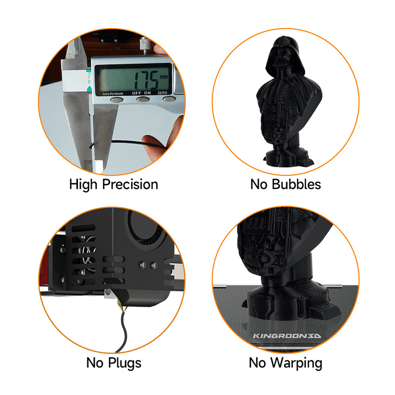 10KG 3D Printer Filament PLA Bundle 1.75mm 10 Packs 1KG/Roll Multipack Ten Color