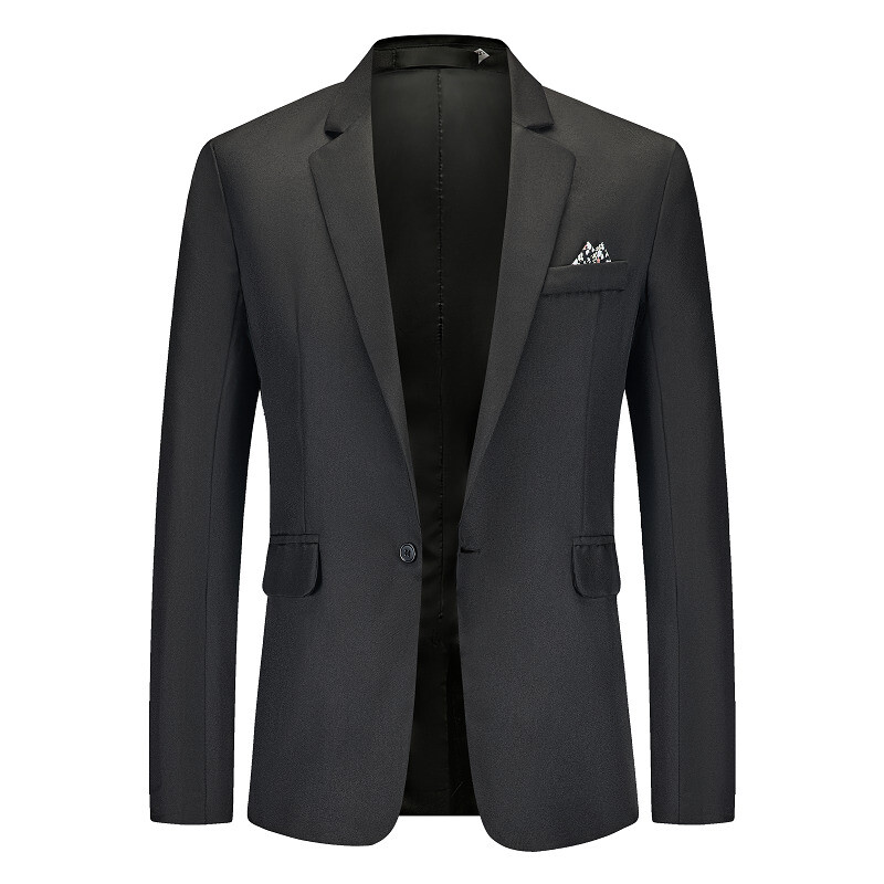 Men Formal Suit Blazer Jacket Coat Dress Business Work One Button Fashion Party