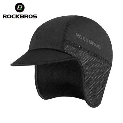 ROCKBROS Winter Warm Fleece Windproof Ski Beanie Hats Cycling Earflaps Caps Mask