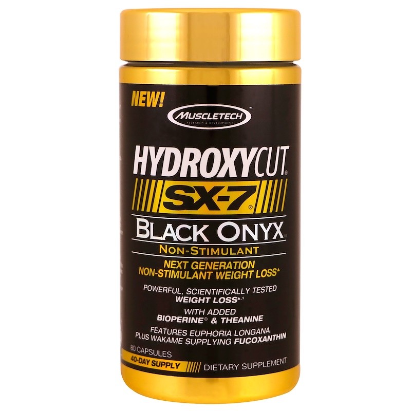 UPC 631656607291 product image for (46.87£/kg) Muscletech Hydroxycut Sx-7 Black Onyx Non-stimulant 80 Caps + | upcitemdb.com