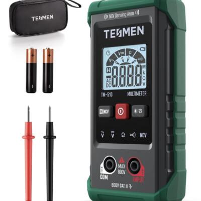 TESMEN TM-510 Digital Multimeter, 4000 Counts, Smart Measurement, Auto-Ranging