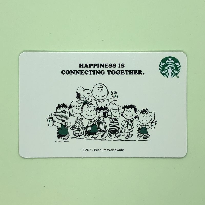 Starbucks Card JAPAN 2022 #6204 PEANUTS SNOOPY Off-White w