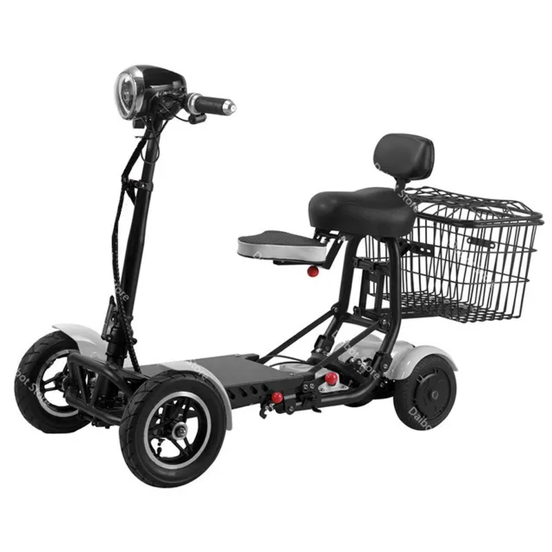 4 Wheel Drive Mobility Scooters for Seniors Foldable Lightweight 500W 36V 10 Inc