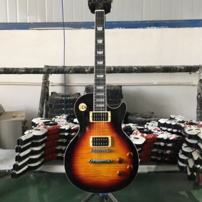 Tobacco Sunburst LP Electric Guitar Solid Body Open HH Pickups HPL Fretboard