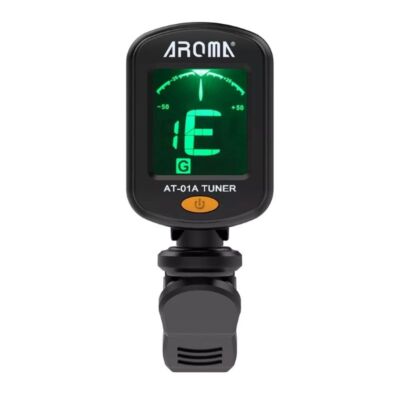 AT-01A Digital Chromatic Clip on Tuner For Acoustic Guitar, Electric Guitar