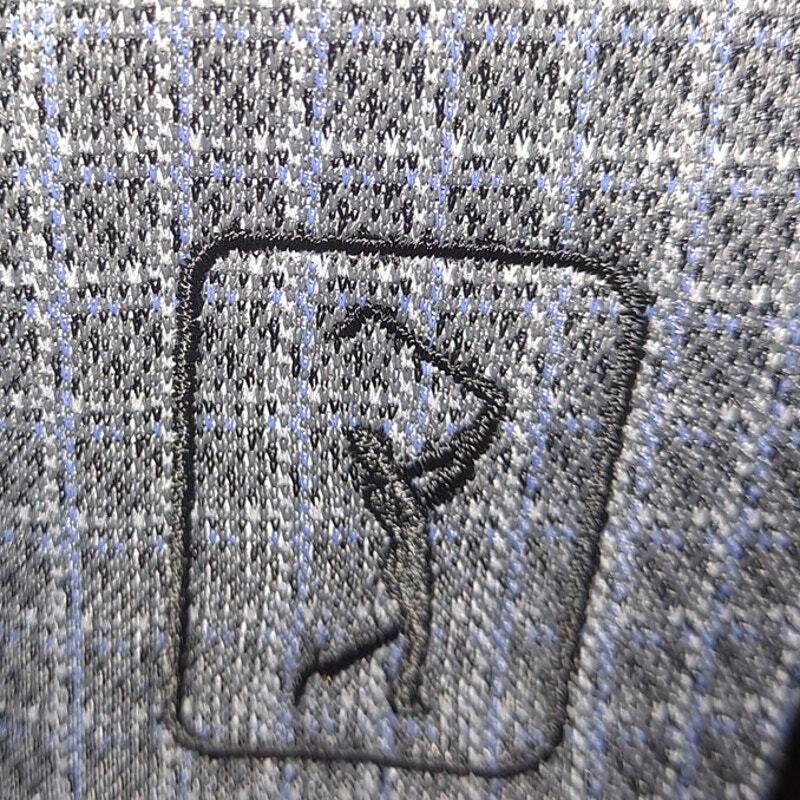 PGA Tour Gray and Blue Short Sleeve Polo Shirt Size XL — photo 4