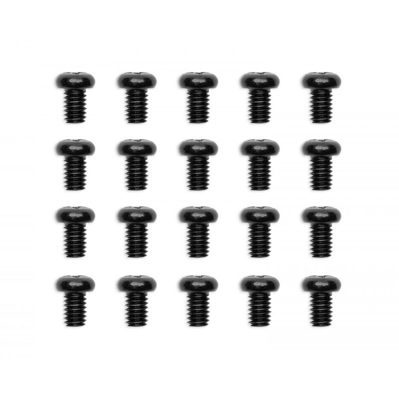 EK Water Blocks EK-Loop Phillips Head Screw Set M4 x 6 mm, 20 Stück - schwarz