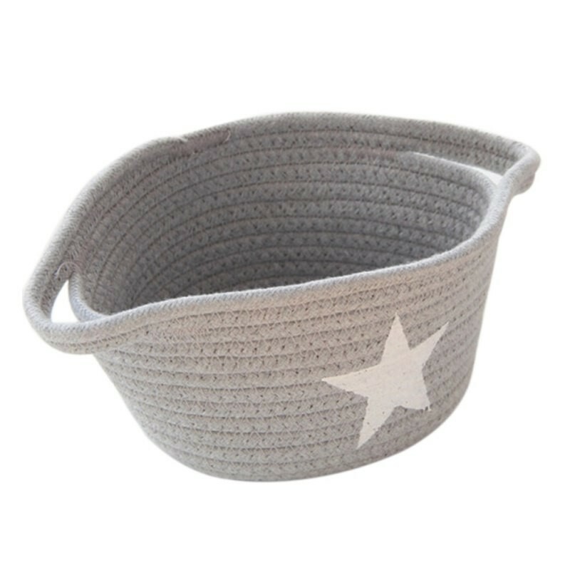 Storage Basket Storage Baskets Star Pattern Laundry Basket Flower Pot Woven Knit