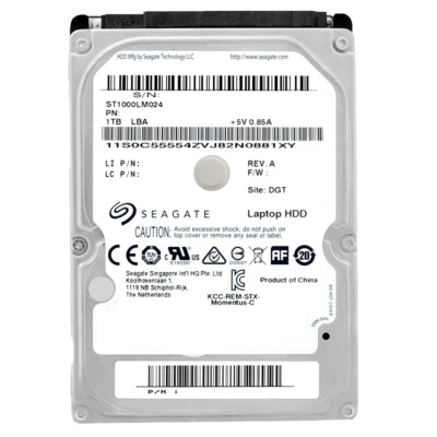 ✨4個セット✨HDD 1000GB✨大容量1TB✨2.5インチ✨04-02 SEAGATE HDD 100GB RoHs S.N Z4Y9H8DZ 5V ST100DM003 | eBay