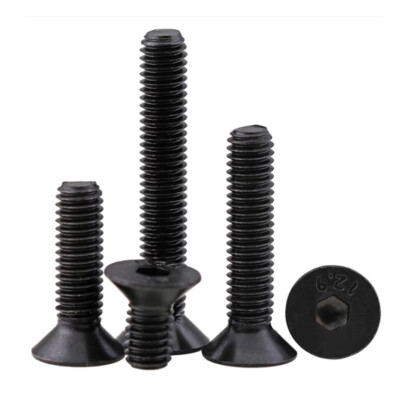 M3-M10 Flat/Countersunk Head Hex Socket Cap Screw Allen Bolts, High Tensile 12.9