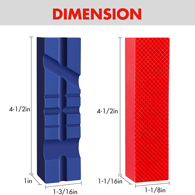 WORKPRO 4-1/2" Vise Jaw Pads Magnetic TPU Vise Jaw Protective Covers Set 2-Pairs