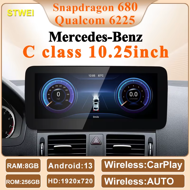 New Qualcomm6225 Snapdragon680 Andorid13 Car Multiemedia Players For Mercedes Be