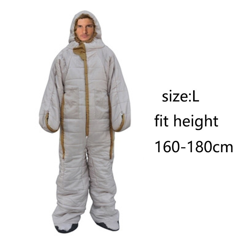 ️ Adults Full Body Sleeping Bag Suit Warm Walker Wearable Travel