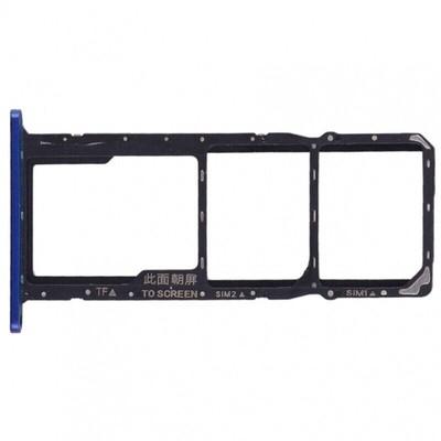 SIM SD CARD TRAY FOR HUAWEI Y5 2019 / HONOR 8S / PLAY 3E ADAPTER BLUE