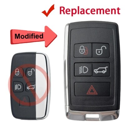 Upgraded Smart Remote Key Shell Fob for Jaguar Land Rover Range Rover Evoque
