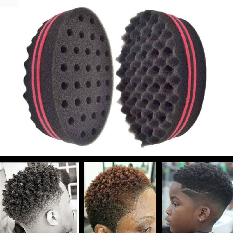 Wave Barber Hair Brush Sponge For Dreads Afro Locs Twist Curl Coil