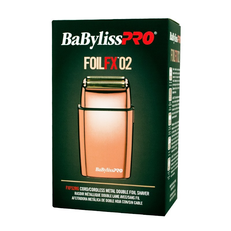 BaByliss PRO Cordless Rose Gold Metal Double Foil Shaver #FXFS2RG