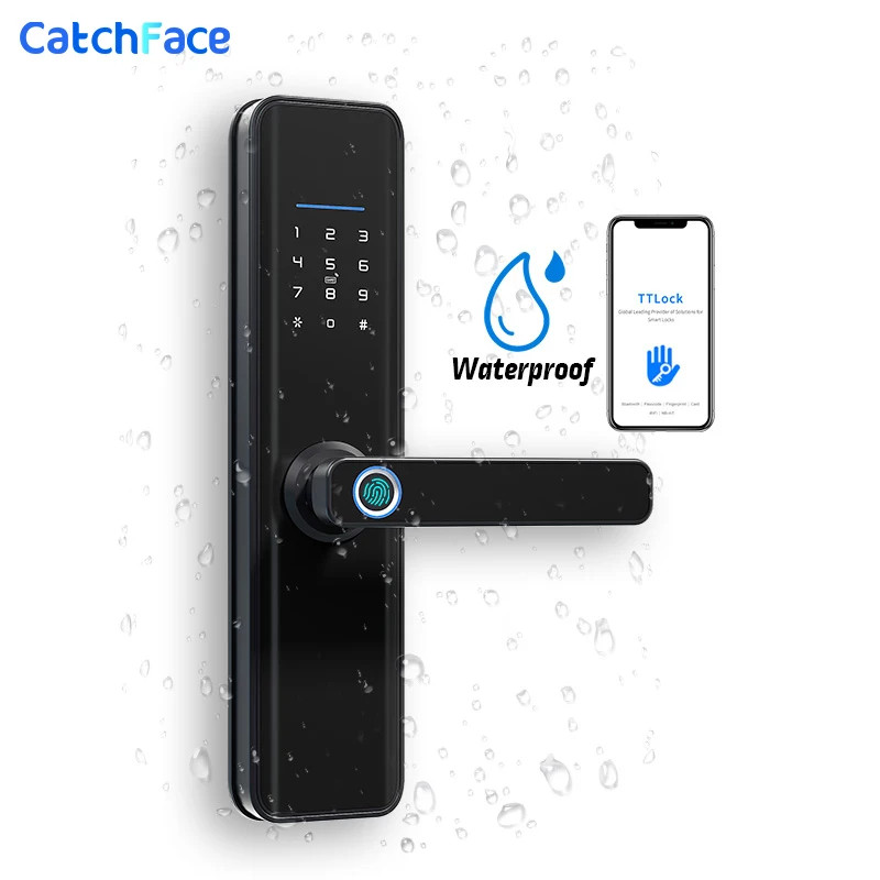 TTLock Fingerprint Smart Door Lock Safe Digital Electronic Lock With Bluetooth A