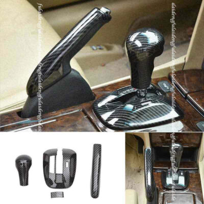For Honda Accord 08-13 Carbon Fiber ABS Central Console Gear Shift Cover Trim 4x