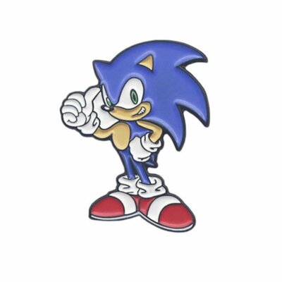 Sonic The Hedgehog Game Character Enamel Metal Pin