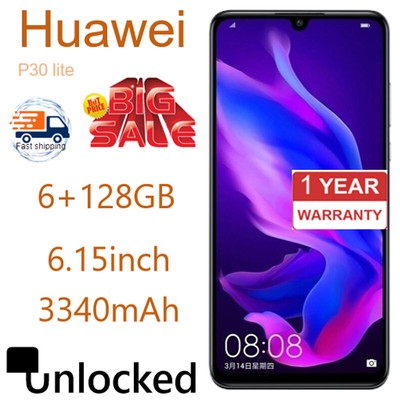 New Unlocked Huawei P30 Lite 6+128GB Free Shipping with Google Services
