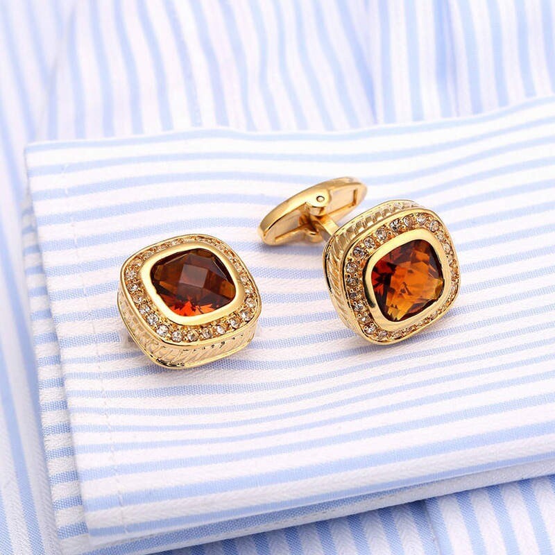 1 Pair Men French Style Cufflinks for Shirt Suit Classic Cuff Jewelry Fashion