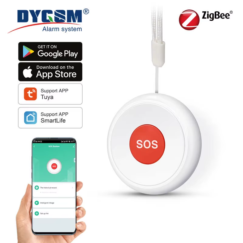 Tuya ZigBee SOS Emergency Butto Elderly Children Alarm Emergency Help Switch Hom