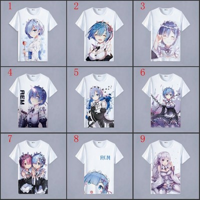 Re:Zero kara Hajimeru Isekai Seikatsu/re:zero Anime Top Tee Short Sleeve T-shirt