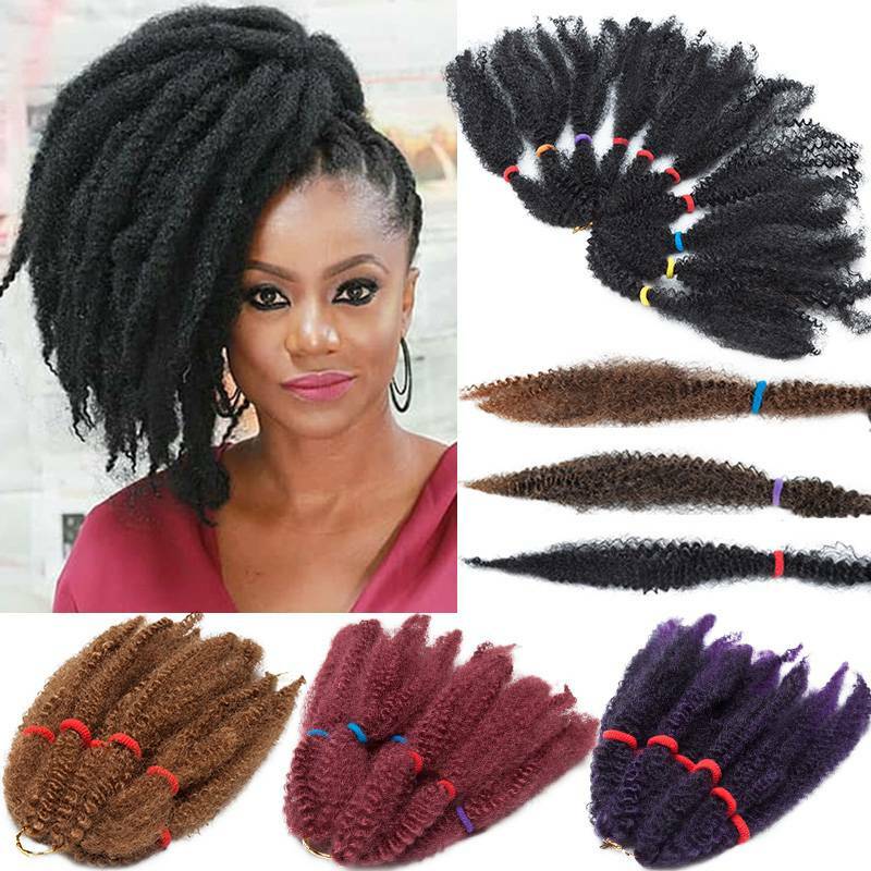 Bulk Sale Hair Crochet Ombre Afro Kinky Twist Braiding Full Head