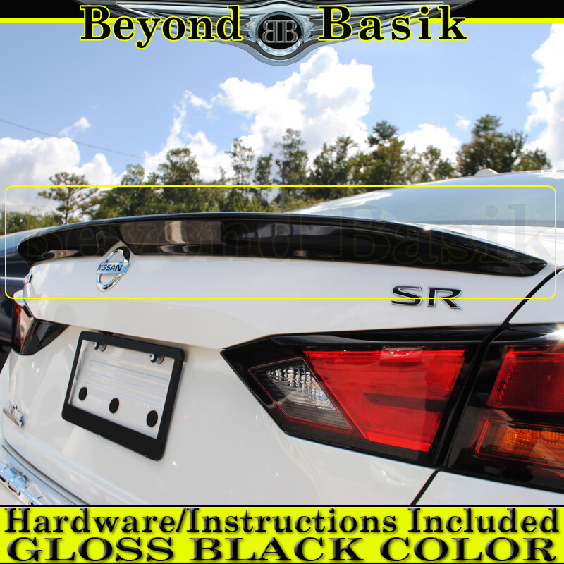 For 2019-21 22 23 2024 NISSAN ALTIMA Wing Factory Style Lip Spoiler GLOSS BLACK