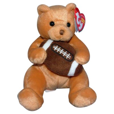   Ty Beanie Babies BLITZ the Football Bear (5.5  MINT NEWStuffed Animal Toy