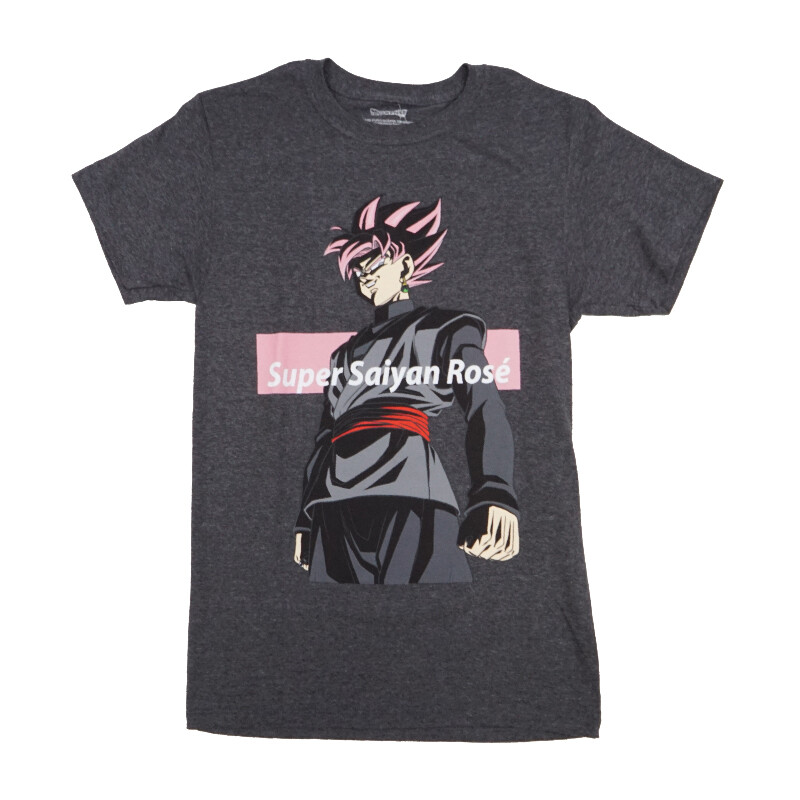 

МУЖСКАЯ ФУТБОЛКА DRAGONBALL SUPER SAIYAN ROSE ЧЕРНАЯ, Black