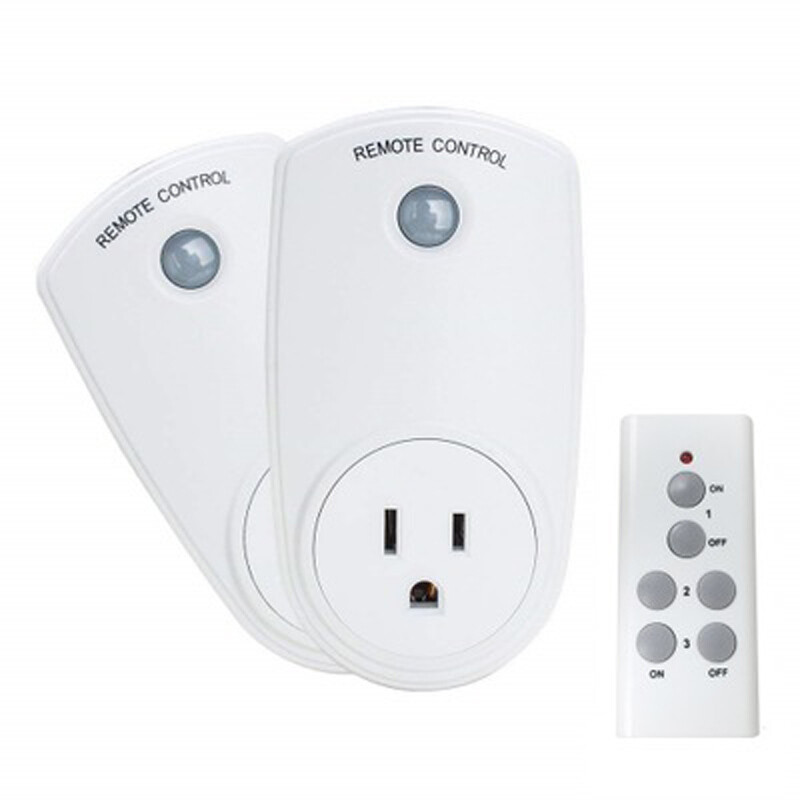 Funksteckdosen Fernbedienung Set Steckdosen Funksteckdose Adapter US-Stecker