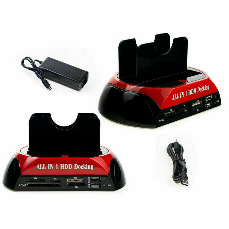 Docking Station All In 1 Hard Disk Sata Ide 3,5" 2,5 Lettore Hdd Box Case sus
