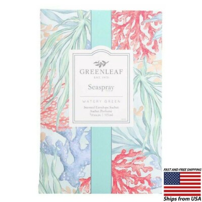 GREENLEAF Large Scented Envelope Sachet - Seaspray - 3 pack - Made In The USA
