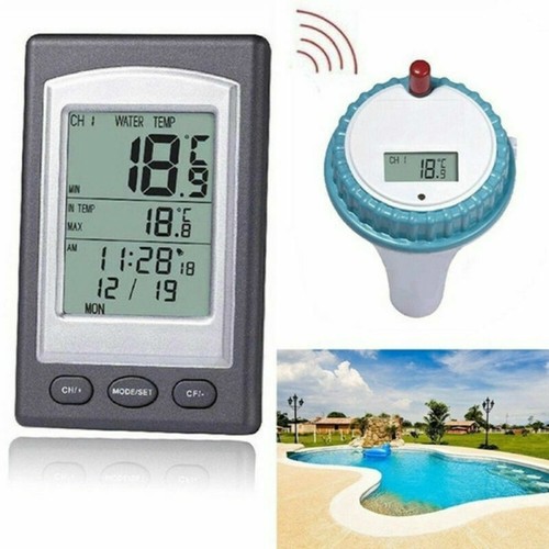 Wireless Digitales Funk Poolthermometer Teichthermometer Schwimmbadthermometer