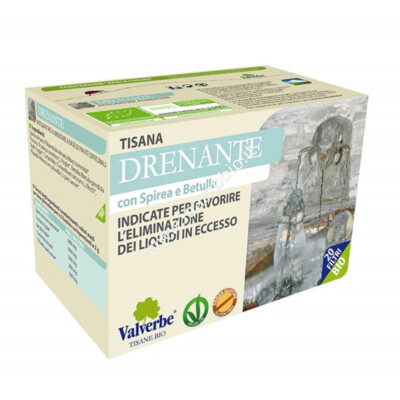 Drenante 20 filtri - Valverbe Tisana bio - Eliminazione liquidi in eccesso