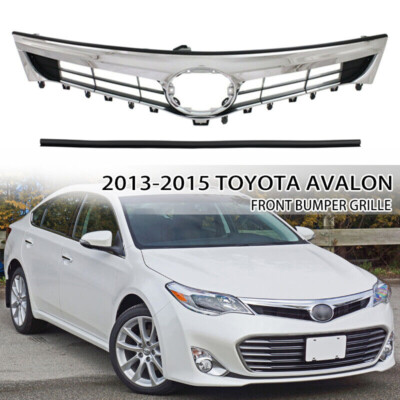For 2013 2014 2015 Toyota Avalon XLE Front Bumper Upper Mesh Chrome Grille Grill